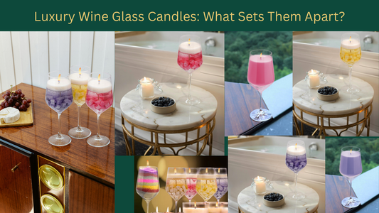 Luxury Wine Glass Candles