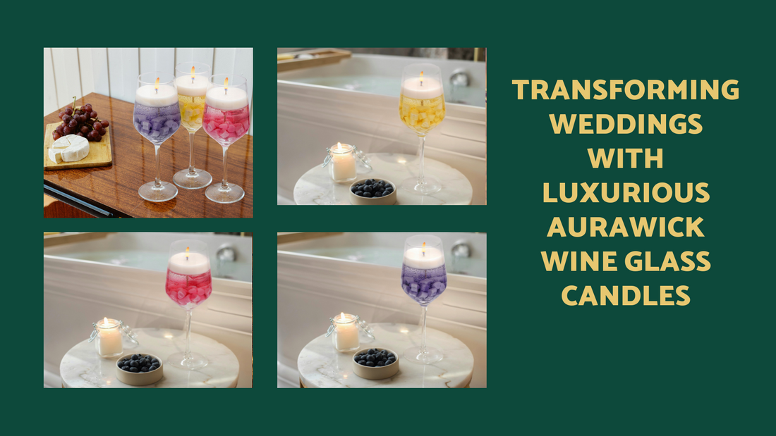 Transforming Weddings with Luxurious Aurawick Wine Glass Candles
