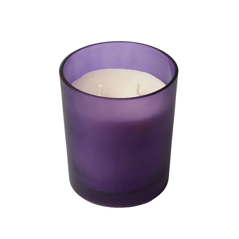 Luminous Collection - Water Lilly Scented Candle - 450 gm Purple Jar