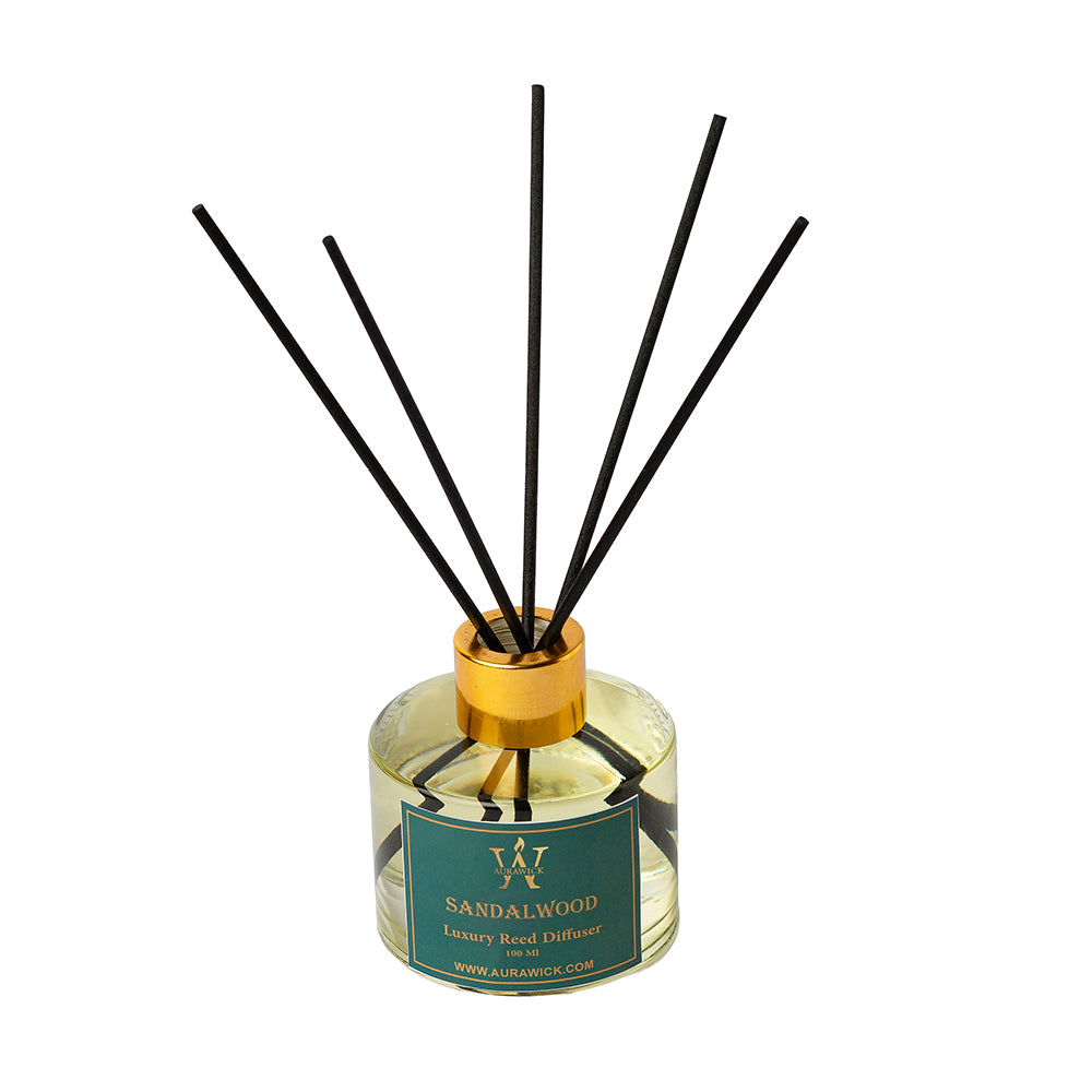 get Sandalwood Scented Reed Diffuser