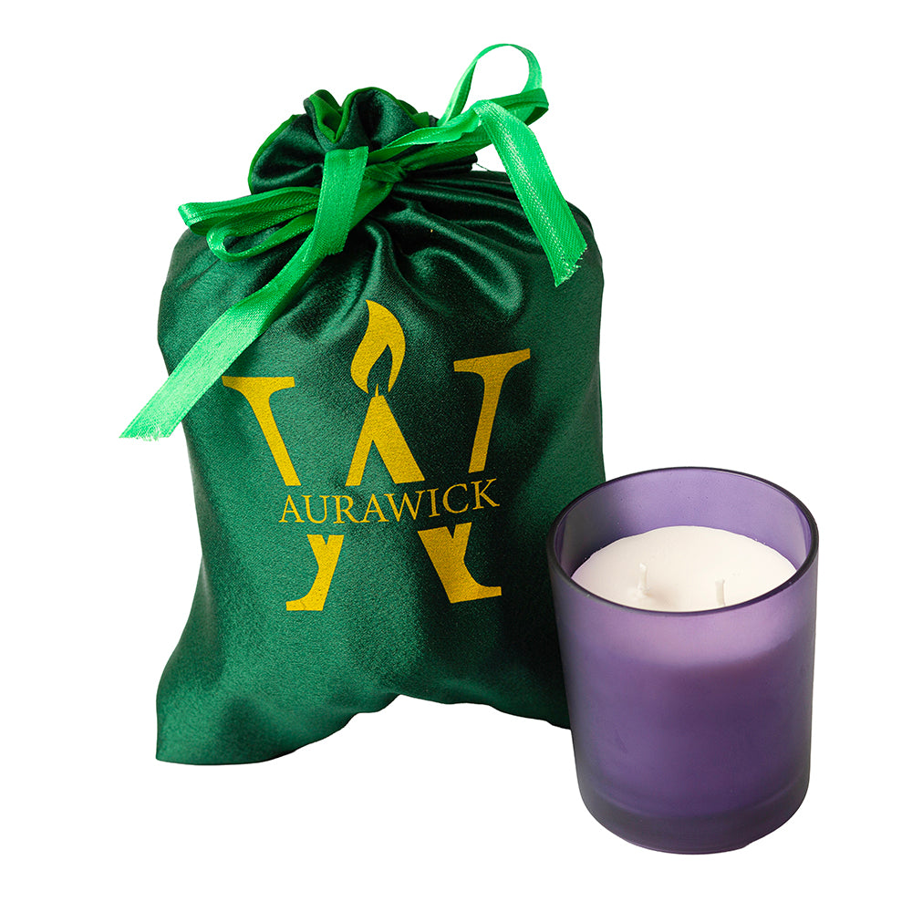 Luminous Collection - Water Lilly Scented Candle - 450 gm Purple Jar
