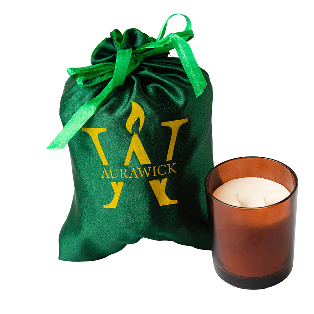 Luminous Collection - Water Lilly Scented Candle - 450 gm Brown Jar