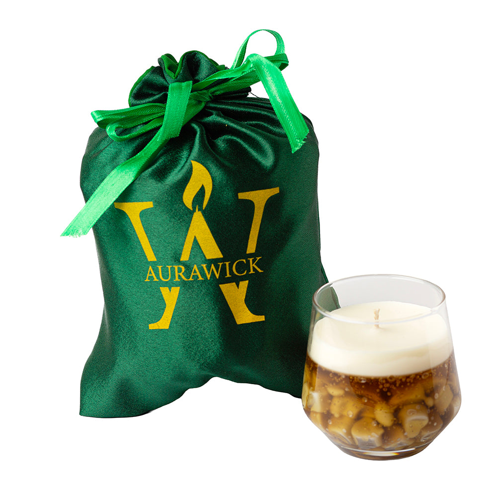 Aurum Glow - Caramel & Oudh Scented Candle - 450gm