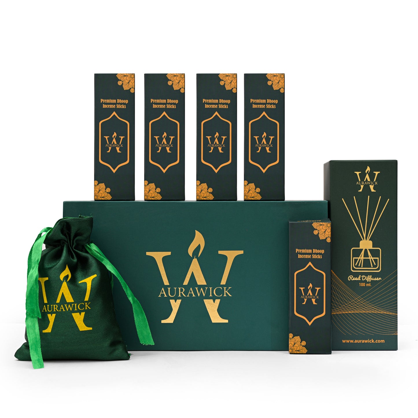 Reed Diffuser, Dhoop Sticks & Wax Melts Jumbo Gift Pack @ 2399