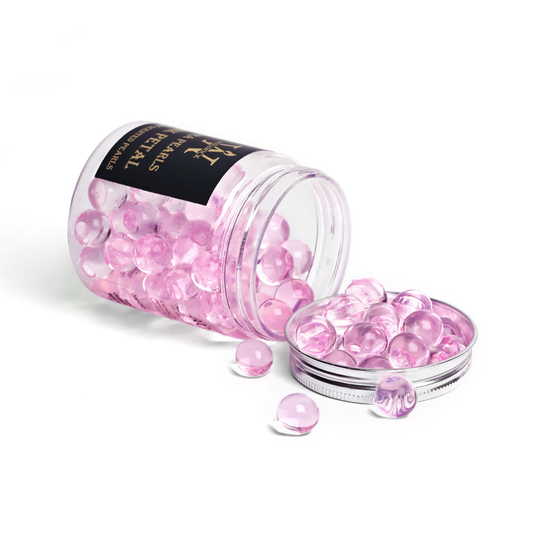 Aurawick Aura Pearls Pink Petal – Long-Lasting Fragrance Beads | Advanced Odor Eliminator & Deodorizer for Car, office cabin, & Wardrobe| 1 Pack