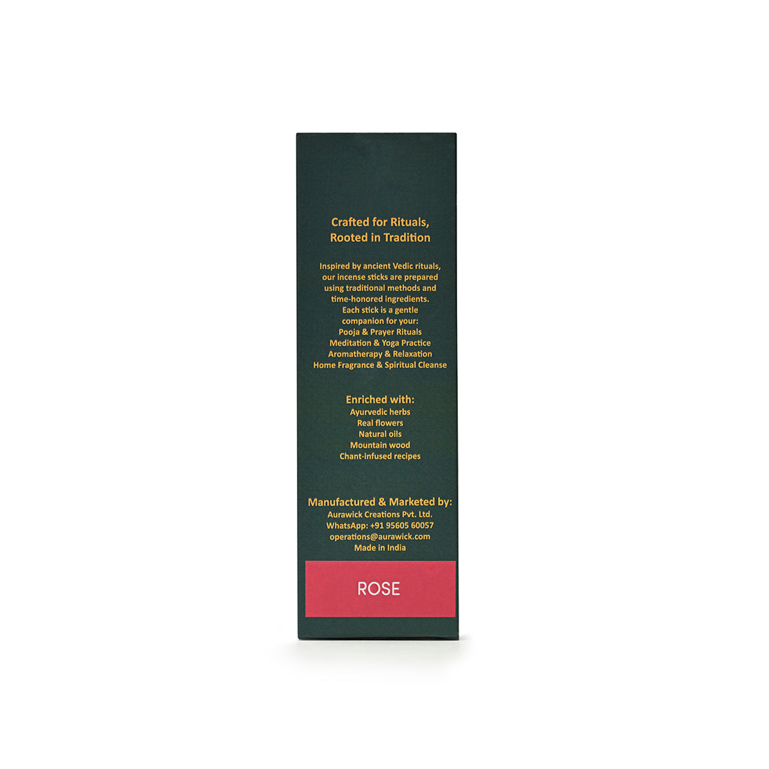 Organic Rose Dhoop Sticks | Pack of 6
