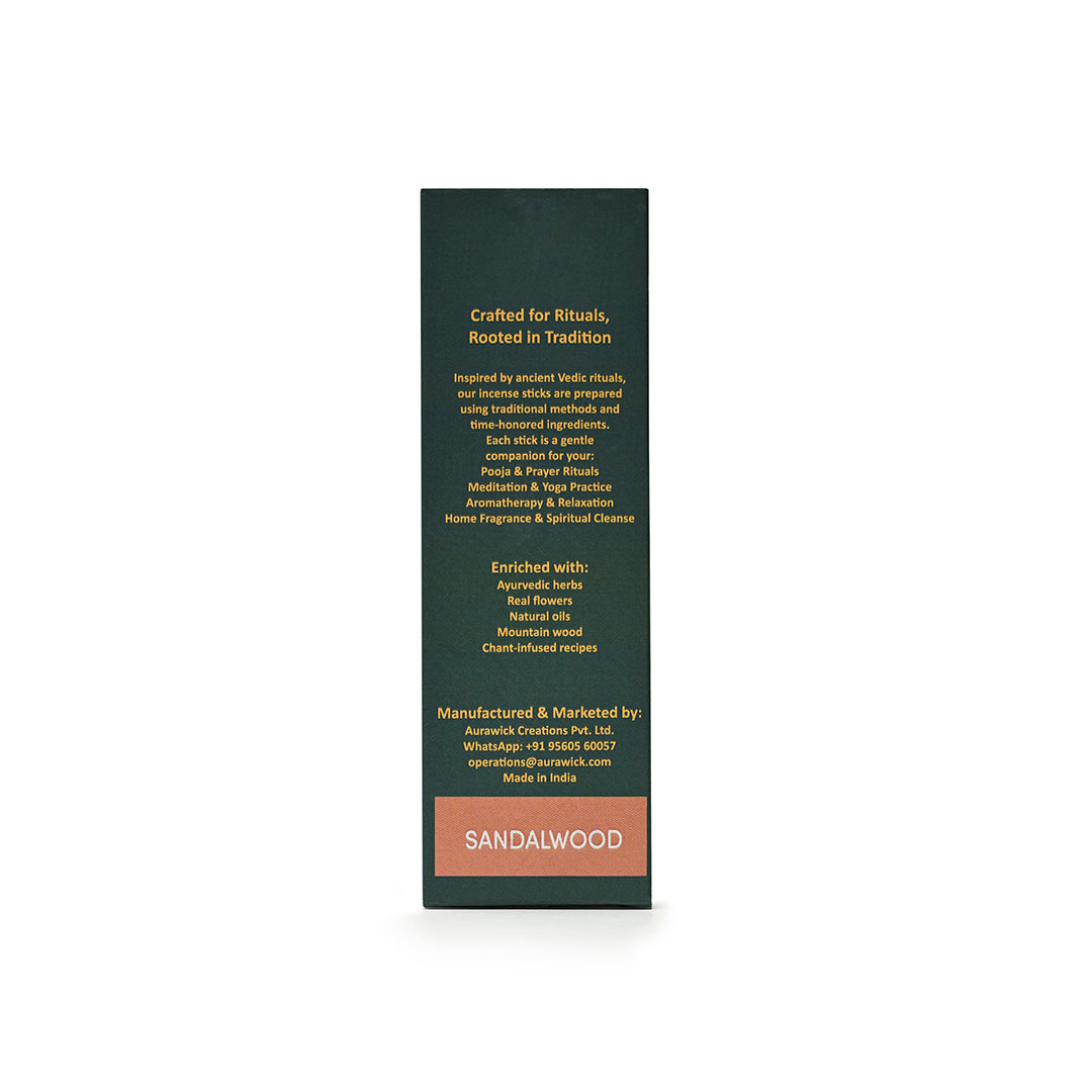 Organic Sandalwood Dhoop Sticks | Pack of 6