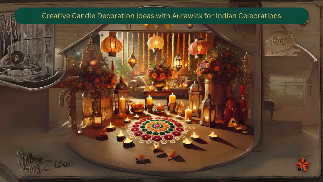 Creative Candle Decoration Ideas with Aurawick for Indian Celebrations