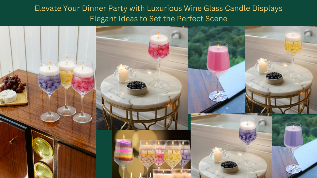 Elevate Your Dinner Party with Luxurious Wine Glass Candle Displays: Elegant Ideas to Set the Perfect Scene