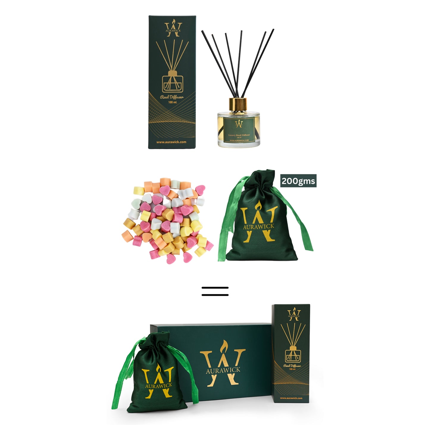 Reed Diffuser & Wax Melts Gift Pack - 1499