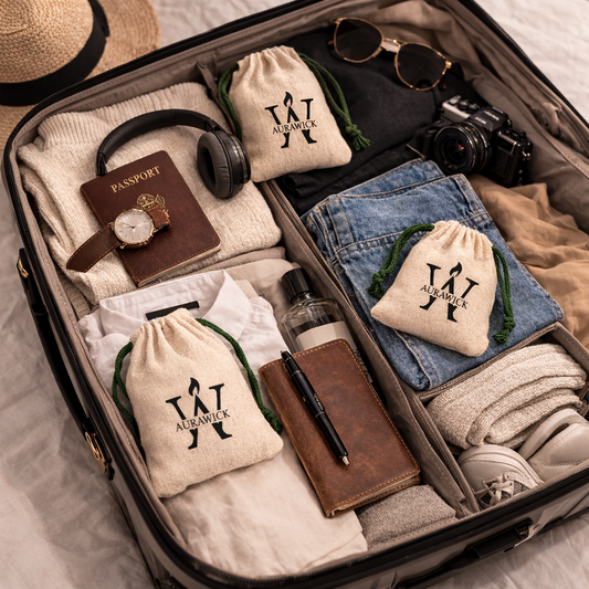 Aurawick Aura Pods Musk – 100% Pure Soy Wax Heart Fresheners | Premium Velvet Musk Organic Essence | Eco-Friendly Cotton Pouch for Car, Office & Wardrobe | Luxury Wax Sachet