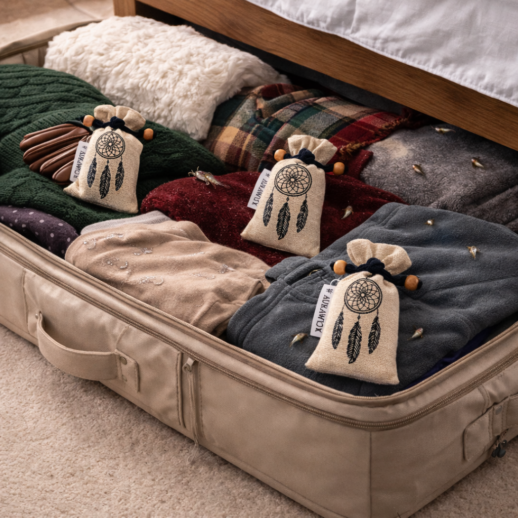 Aurawick AuraNest Lemon – 100% Pure Camphor Air Purifier Pouch | Organic Zesty Lemon Essence Hanging Freshener | Natural Odor Neutralizer for Car, Wardrobe & Kitchen | Eco-Friendly | 1 Pack