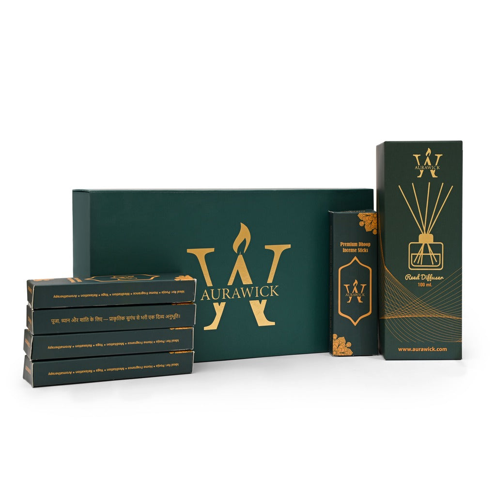Reed Diffuser & Dhoop Sticks Gift Pack @ 1799