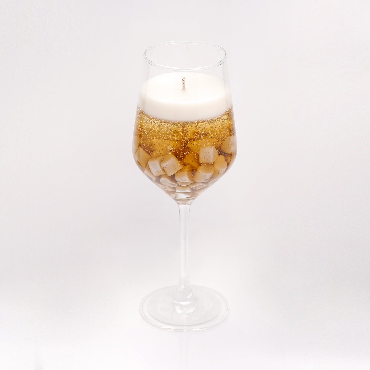 Vanilla Reverie -  Vanilla Scented Candle in Wine Glass