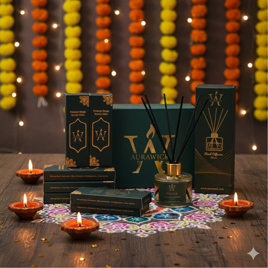 Reed Diffuser & Dhoop Sticks Gift Pack @ 1799