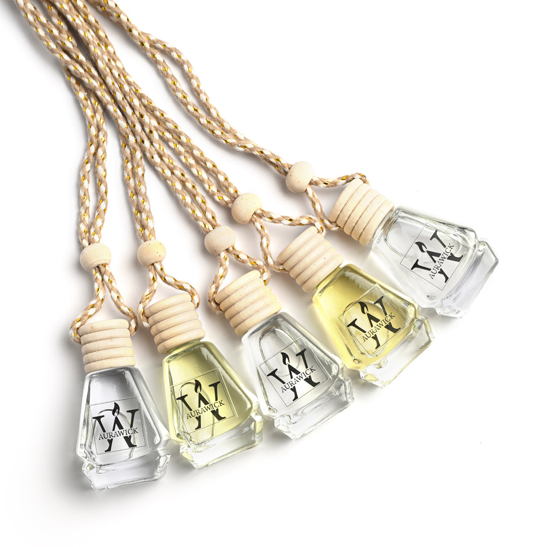 Aurawick Purespace Lavender: Hanging Glass Diffusers |10ml Premium Liquid Fragrance | Long-Lasting Floral Fragrance