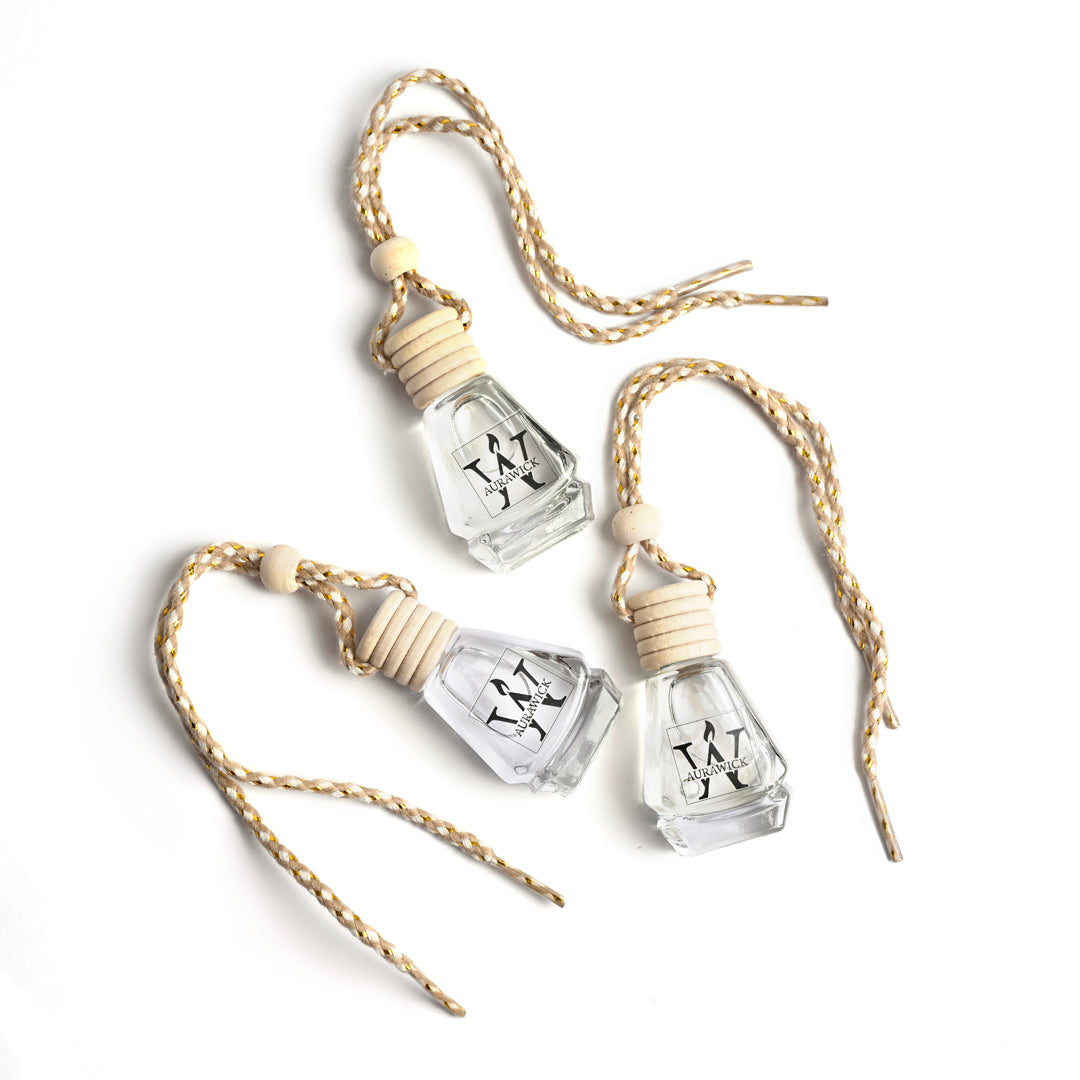 Aurawick Purespace Lavender: Hanging Glass Diffusers |10ml Premium Liquid Fragrance | Long-Lasting Floral Fragrance