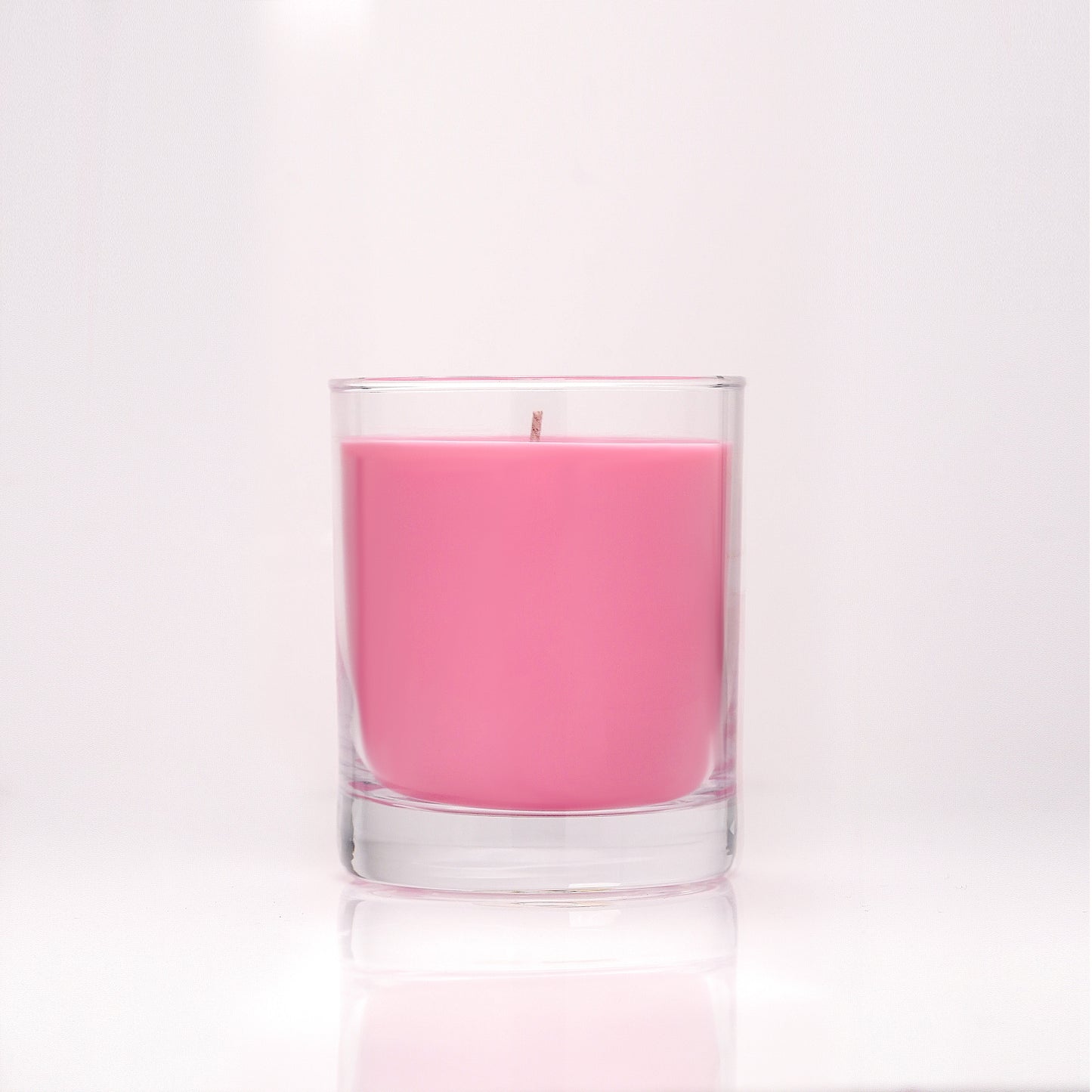 Rose Barrellight -  Rosé Scented Solid Candle in Plain Whisky Glass