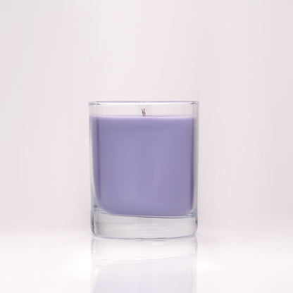 Lavender Barrellight -  Lavender Scented Solid Candle in Plain Whisky Glass