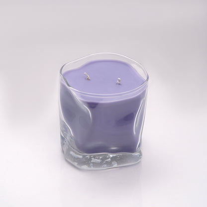 Lavender Bloom -  Lavender Scented Solid Candle in Whisky Glass