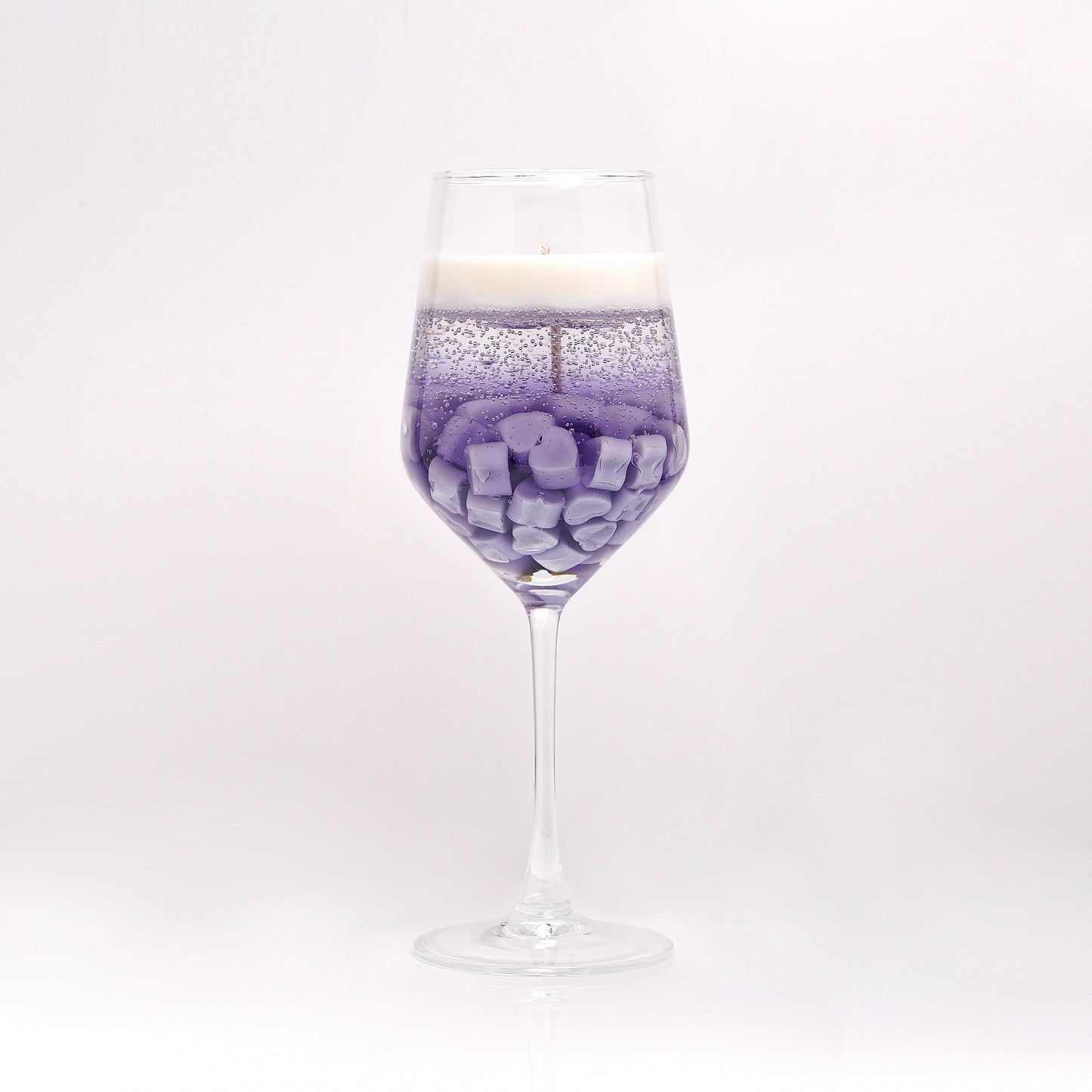 Lavender Reverie -  Lavender Scented Candle in Wine Glass