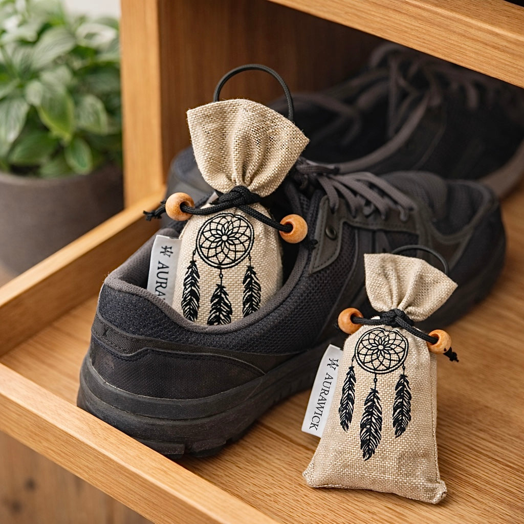 Aurawick AuraNest Camphor – 100% Pure High-Grade Camphor Pouch | Natural Air Purifier & Odor Neutralizer | Hanging Freshener for Car, Wardrobe & Bathroom | Eco-Friendly & Non-Toxic | 1 Pack