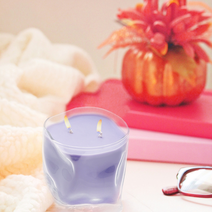 Lavender Bloom -  Lavender Scented Solid Candle in Whisky Glass