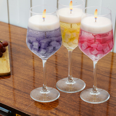 Wine Glass Candles