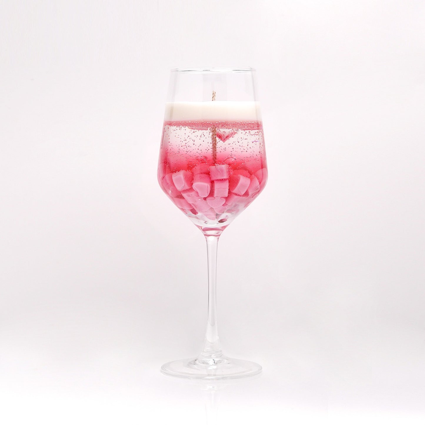 Rose Reverie -  Rose Scented Candle in Wine Glass