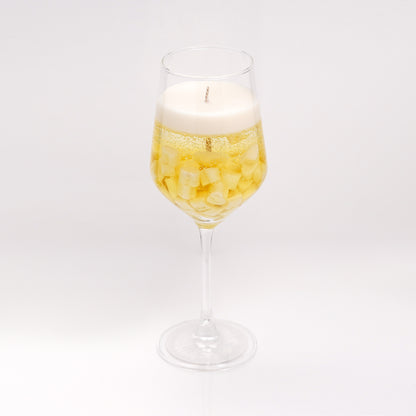 Jasmine Reverie -  Jasmine Scented Candle in Wine Glass