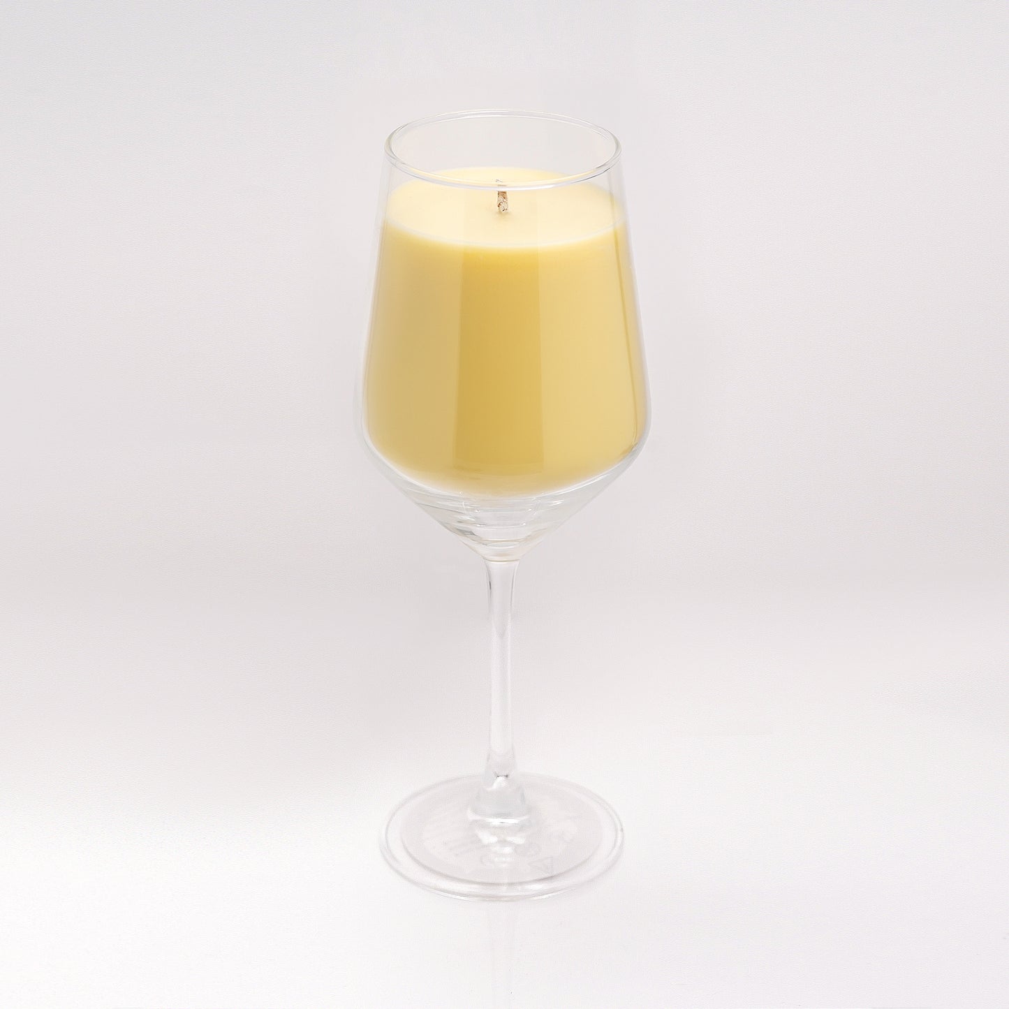 Jasmine Serenity -  Jasmine Scented Solid Candle in Wine Glass