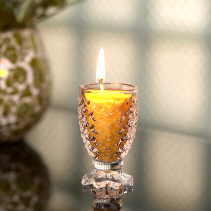 Yellow Grain Candle with Vanilla Essence