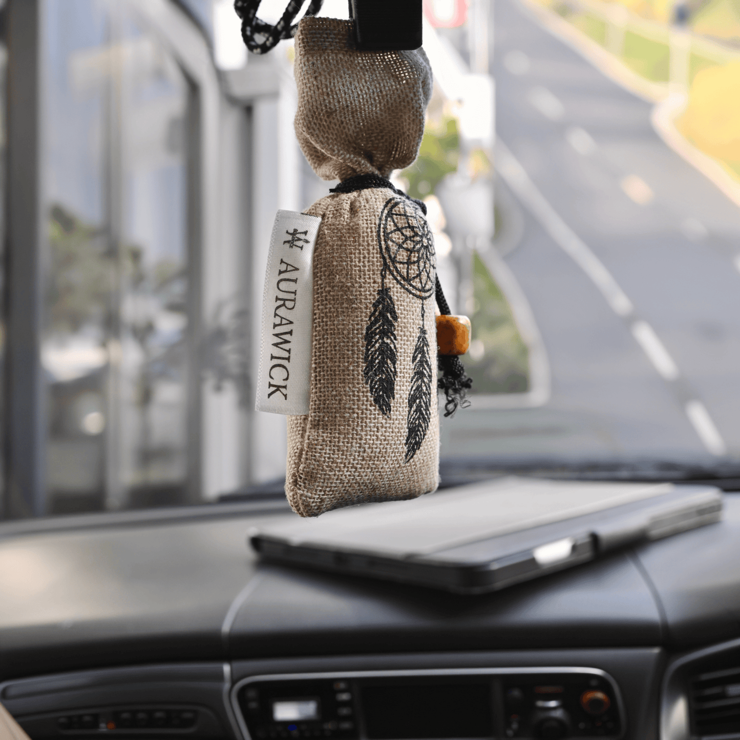 Aurawick AuraNest Camphor – 100% Pure High-Grade Camphor Pouch | Natural Air Purifier & Odor Neutralizer | Hanging Freshener for Car, Wardrobe & Bathroom | Eco-Friendly & Non-Toxic | 1 Pack