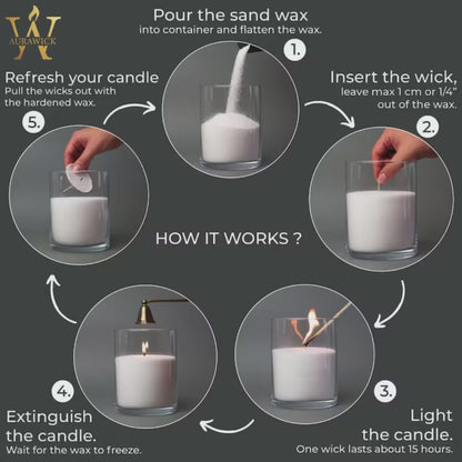 Yellow Grain Candle with Vanilla Essence